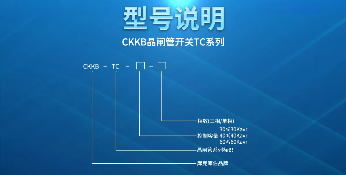 CKKB晶閘管開(kāi)關(guān)TC系列的型號(hào)說(shuō)明